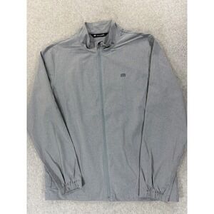 Travis Mathew Stretchknit Full Zip Performance Jacket (Men's Large) Gray‎
